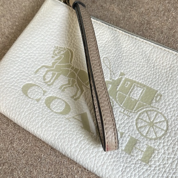 Coach Jes Large Carriage Wristlet (Ivory) - Picture 3 of 6